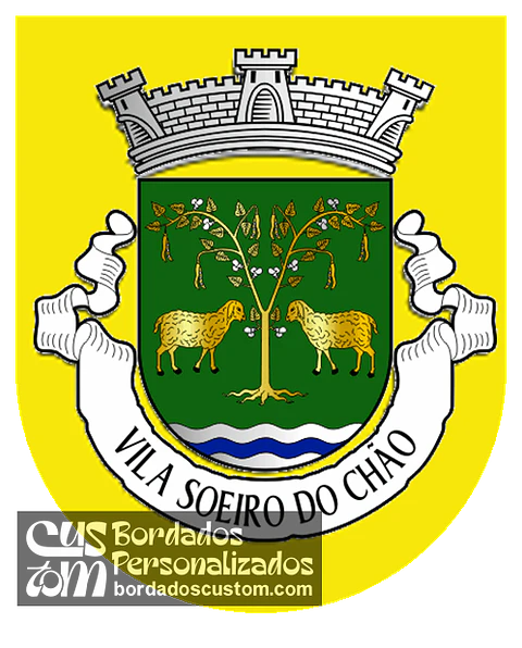 Emblema Bordado Antiga Freguesia de Vila Soeiro do Chão (Fornos de Algodres, Guarda)