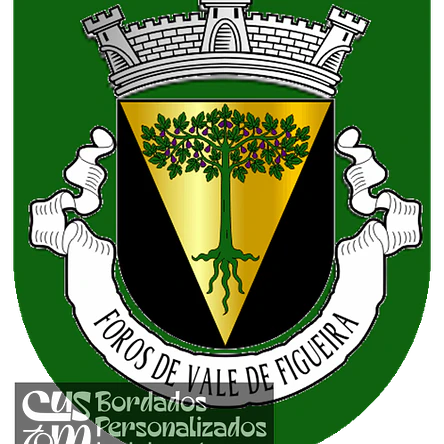Emblema Bordado Freguesia de Foros de Vale de Figueira (Montemor-o-Novo, Évora) 1