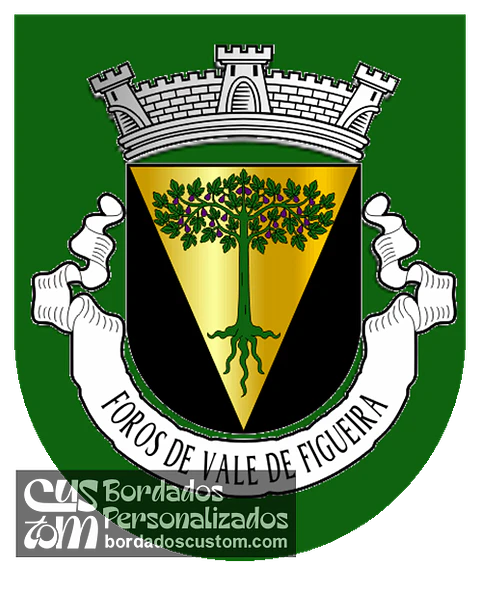 Emblema Bordado Freguesia de Foros de Vale de Figueira (Montemor-o-Novo, Évora)