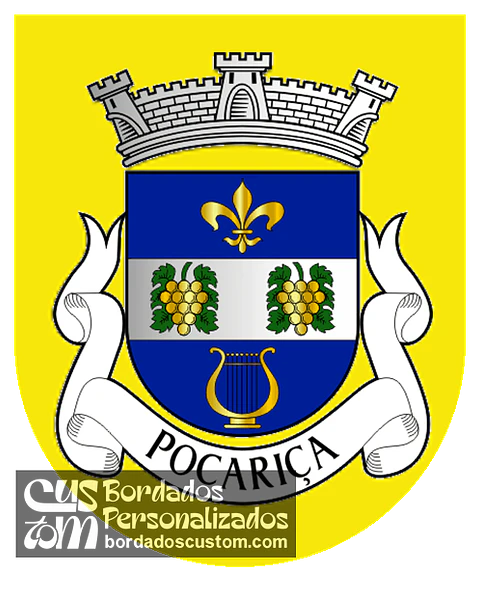 Emblema Bordado Antiga Freguesia de Pocariça (Cantanhede, Coimbra)