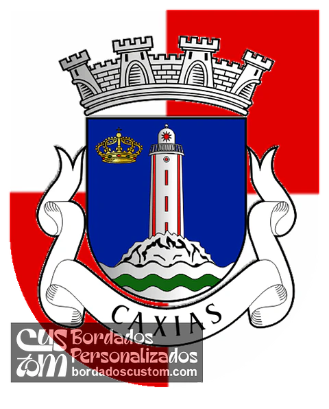 Emblema Bordado Antiga Freguesia de Caxias (Oeiras, Lisboa)