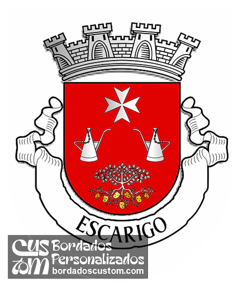 Emblema Bordado Antiga Freguesia de Escarigo (Fundão, Castelo Branco)