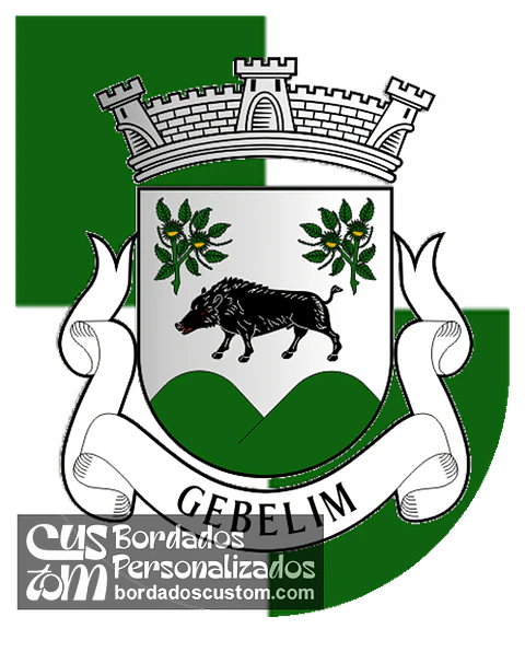 Emblema Bordado Antiga Freguesia de Gebelim (Alfândega da Fé, Bragança)