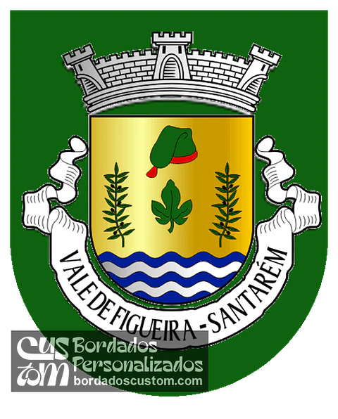 Emblema Bordado Antiga Freguesia de Vale de Figueira (Santarém, Santarém)