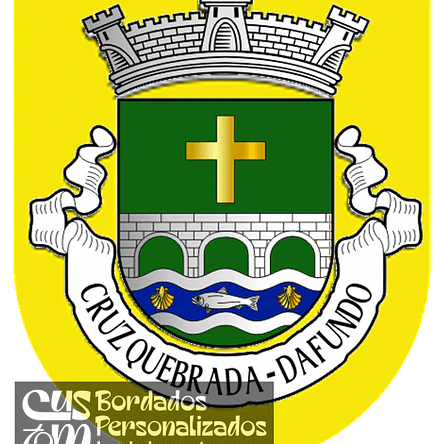Emblema Bordado Antiga Freguesia de Cruz Quebrada - Dafundo (Oeiras, Lisboa) 1