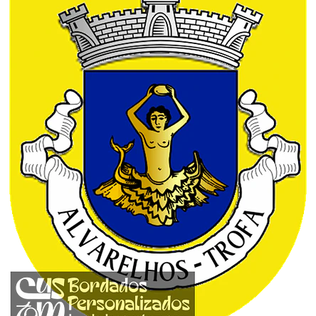 Emblema Bordado Antiga Freguesia de Alvarelhos (Trofa, Porto) 1