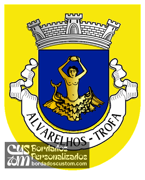 Emblema Bordado Antiga Freguesia de Alvarelhos (Trofa, Porto)