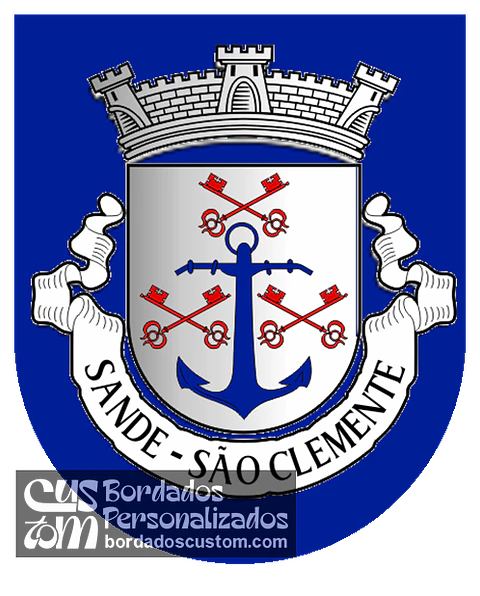 Emblema Bordado Antiga Freguesia de Sande (São Clemente) (Guimarães, Braga)