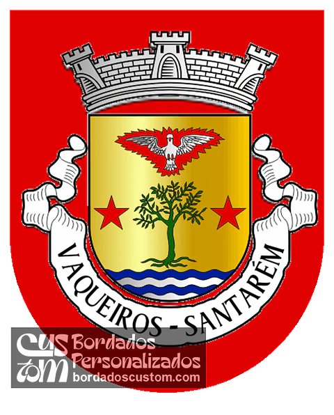 Emblema Bordado Antiga Freguesia de Vaqueiros (Santarém, Santarém)