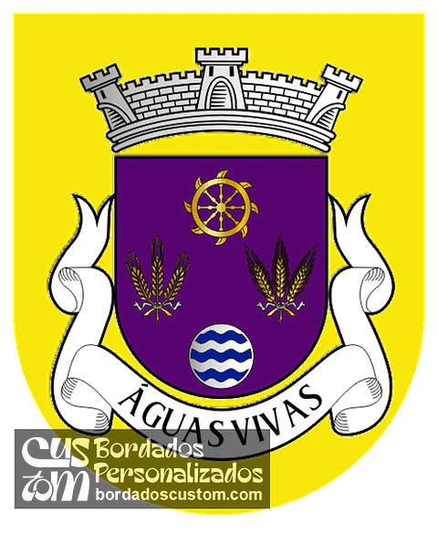 Emblema Bordado Antiga Freguesia de Águas Vivas (Miranda do Douro, Bragança)