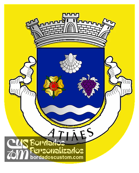 Emblema Bordado Freguesia de Atiães (Terras de Bouro, Braga)