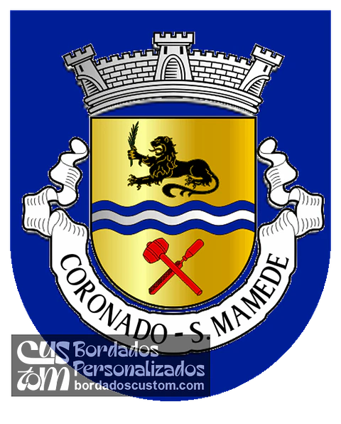 Emblema Bordado Antiga Freguesia de Coronado (São Mamede) (Trofa, Porto)