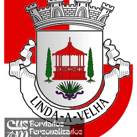 Emblema Bordado Antiga Freguesia de Linda-a-Velha (Oeiras, Lisboa) 1