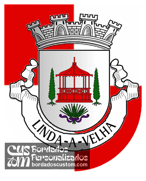 Emblema Bordado Antiga Freguesia de Linda-a-Velha (Oeiras, Lisboa)