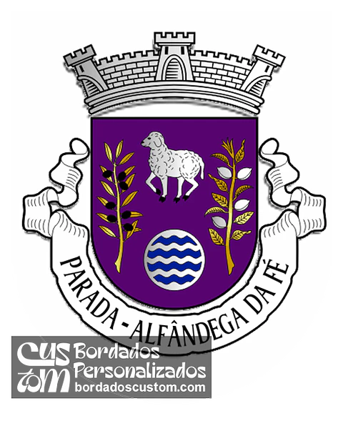 Emblema Bordado Antiga Freguesia de Parada (Alfândega da Fé, Bragança)