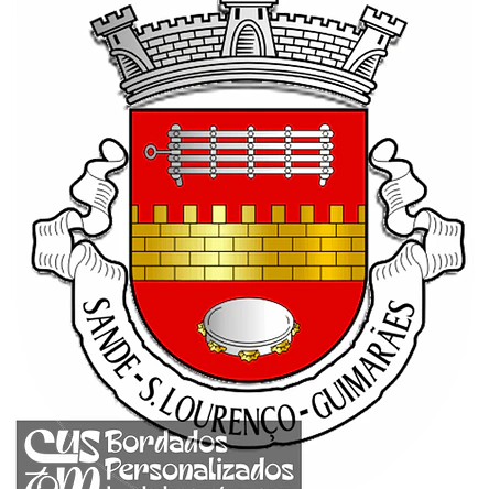 Emblema Bordado Antiga Freguesia de Sande (São Lourenço) (Guimarães, Braga) 1