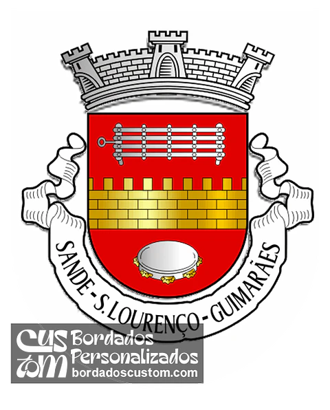 Emblema Bordado Antiga Freguesia de Sande (São Lourenço) (Guimarães, Braga)