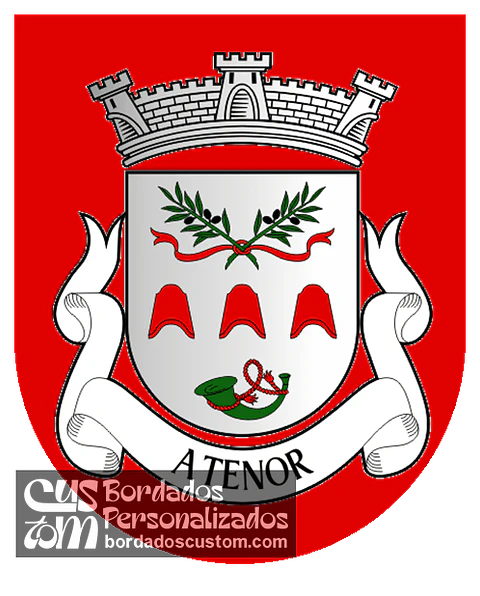 Emblema Bordado Antiga Freguesia de Atenor (Miranda do Douro, Bragança)