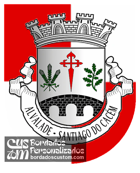 Emblema Bordado Freguesia de Alvalade (Santiago do Cacém, Setúbal)