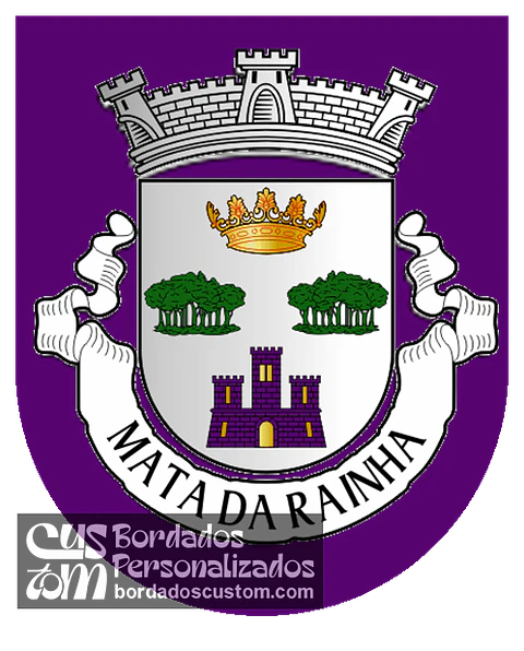 Emblema Bordado Antiga Freguesia de Mata da Rainha (Fundão, Castelo Branco)