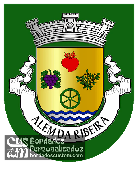 Emblema Bordado Antiga Freguesia de Além da Ribeira (Tomar, Santarém)