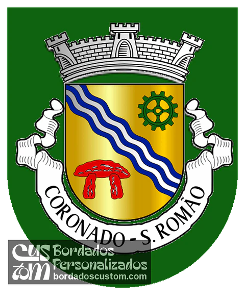 Emblema Bordado Antiga Freguesia de Coronado (São Romão) (Trofa, Porto)