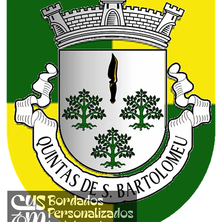 Emblema Bordado Freguesia de Quintas de São Bartolomeu (Sabugal, Guarda) 1