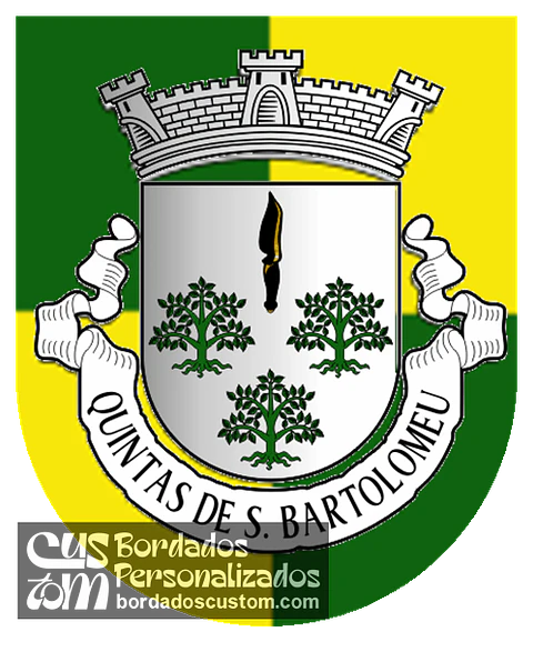 Emblema Bordado Freguesia de Quintas de São Bartolomeu (Sabugal, Guarda)