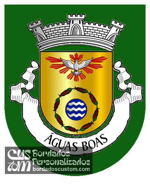 Emblema Bordado Antiga Freguesia de Águas Boas (Sátão, Viseu)