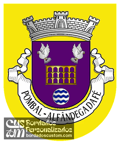 Emblema Bordado Antiga Freguesia de Pombal (Alfândega da Fé, Bragança)