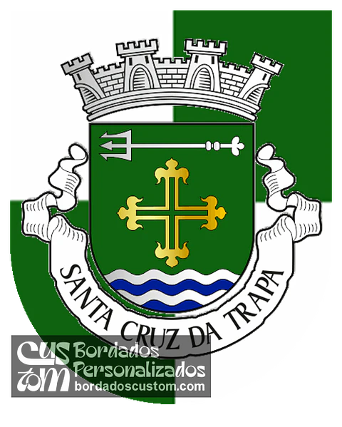 Emblema Bordado Antiga Freguesia de Santa Cruz da Trapa (São Pedro do Sul, Porto)