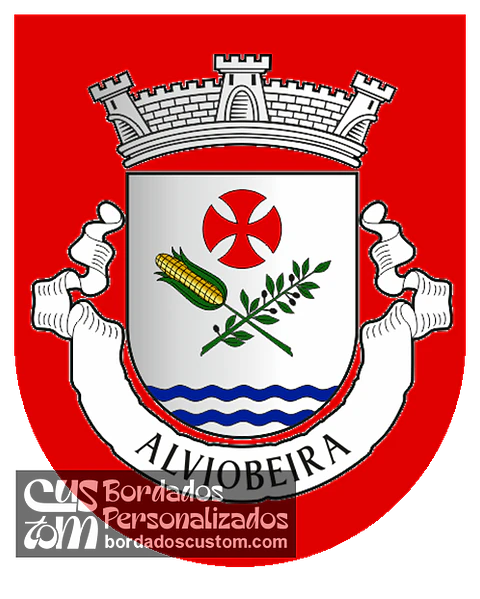 Emblema Bordado Antiga Freguesia de Alviobeira (Tomar, Santarém)