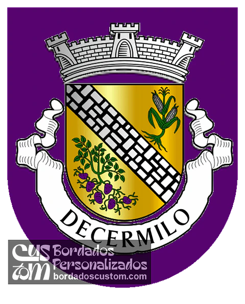 Emblema Bordado Antiga Freguesia de Decermilo (Sátão, Viseu)