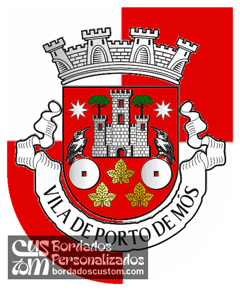 Emblema Bordado Município de Porto de Mós (Leiria)