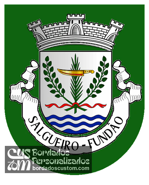 Emblema Bordado Antiga Freguesia de Salgueiro (Fundão, Castelo Branco)