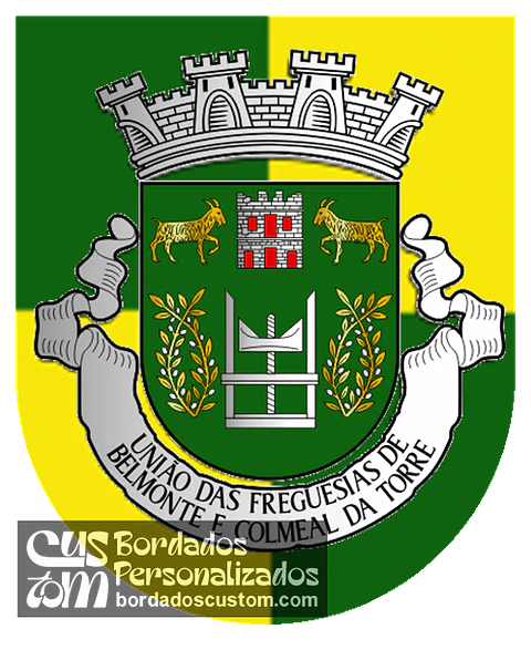 Emblema Bordado Freguesia de Belmonte e Colmeal da Torre (Belmonte, Castelo Branco)