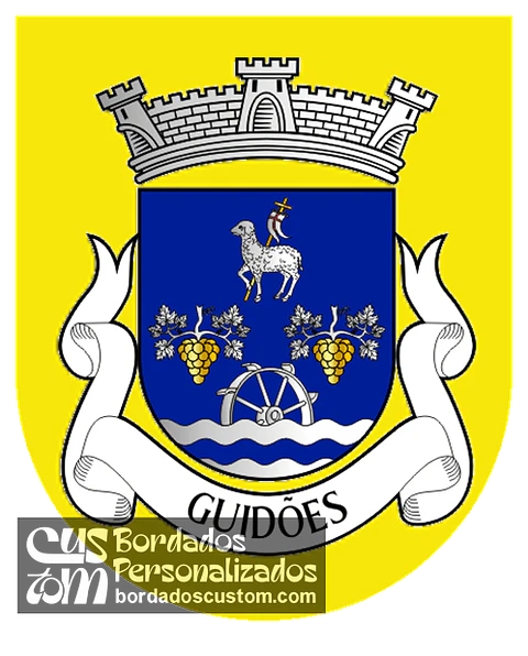 Emblema Bordado Antiga Freguesia de Guidões (Trofa, Porto)