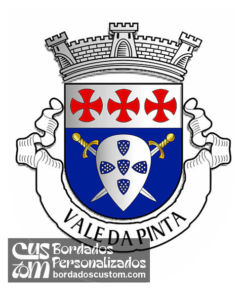 Emblema Bordado Antiga Freguesia de Vale da Pinta (Cartaxo, Santarém)