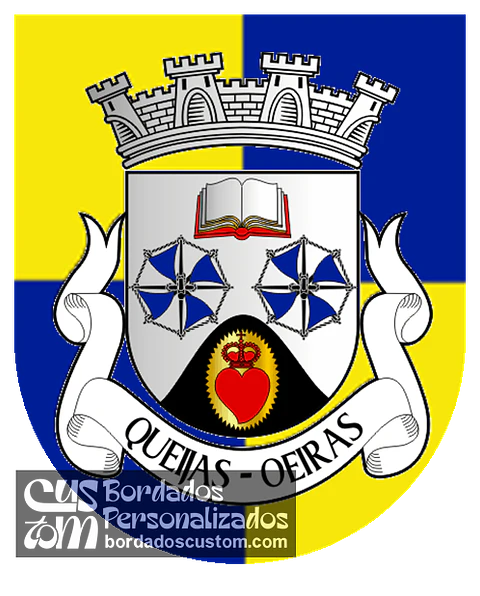 Emblema Bordado Antiga Freguesia de Queijas (Oeiras, Lisboa)