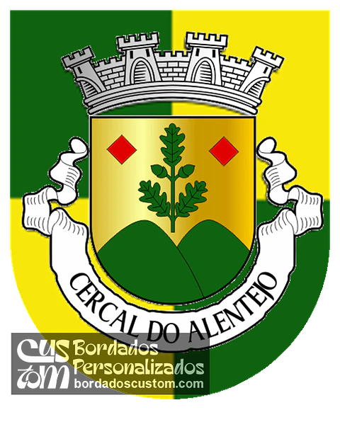 Emblema Bordado Freguesia de Cercal do Alentejo (Santiago do Cacém, Setúbal)