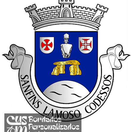 Emblema Bordado Freguesia de Sanfins Lamoso Codessos (Paços de Ferreira, Porto) 1