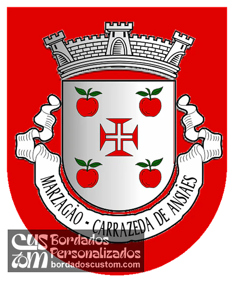 Emblema Bordado Freguesia de Marzagão (Carrazeda de Ansiães, Bragança)