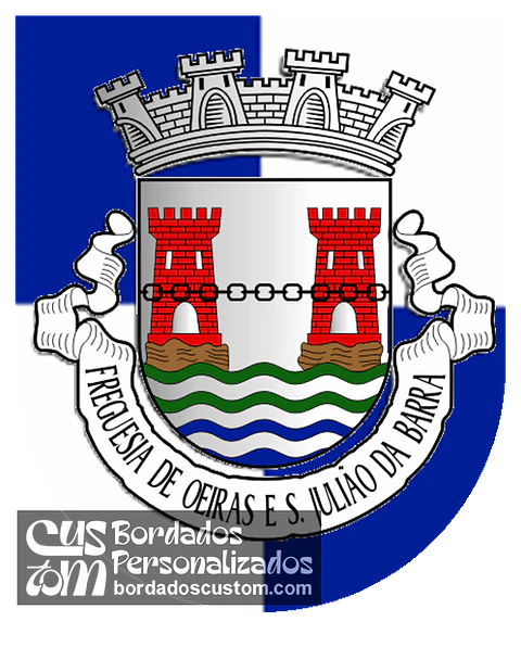 Emblema Bordado Antiga Freguesia de Oeiras e São Julião da Barra (Oeiras, Lisboa)