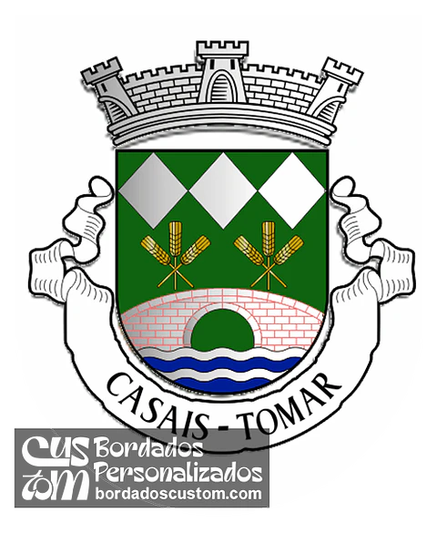 Emblema Bordado Antiga Freguesia de Casais (Tomar, Santarém)