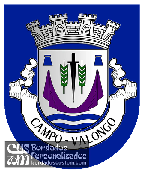 Emblema Bordado Antiga Freguesia de Campo (Valongo, Porto)