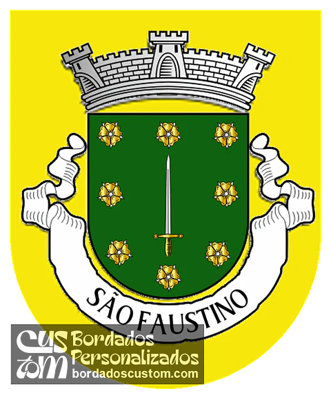 Emblema Bordado Antiga Freguesia de São Faustino (Guimarães, Braga)