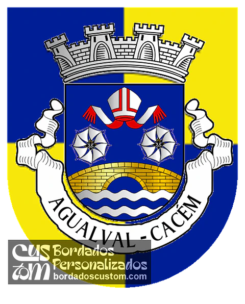 Emblema Bordado Antiga Freguesia de Agualva-Cacém (Sintra, Lisboa)