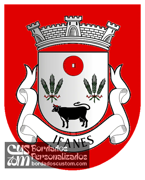 Emblema Bordado Antiga Freguesia de Ifanes (Miranda do Douro, Bragança)