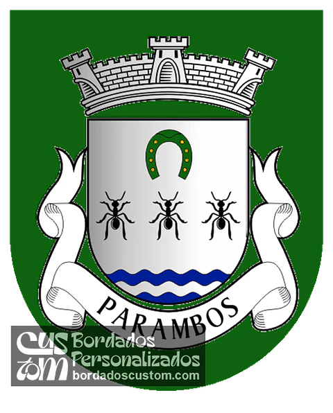 Emblema Bordado Freguesia de Parambos (Carrazeda de Ansiães, Bragança)