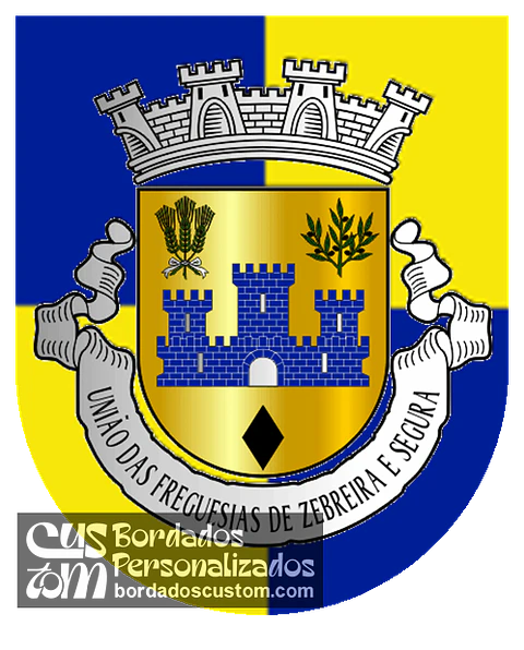 Emblema Bordado Freguesia de Zebreira e Segura (Idanha-a-Nova, Castelo Branco)